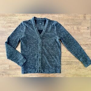 Hugo Boss Charcoal Cardigan Sweater